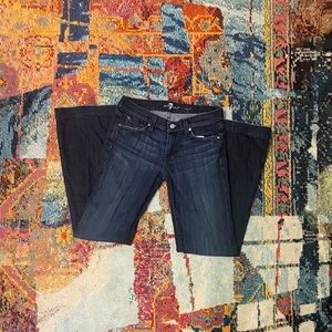 7 For All Mankind Dark Blue Lightly Used Jeans Size 28